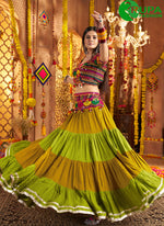 Load image into Gallery viewer, Eye Catchy Multi Color Viscose Cotton Designer Traditional Lehenga Choli
