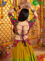 Load image into Gallery viewer, Eye Catchy Multi Color Viscose Cotton Designer Traditional Lehenga Choli
