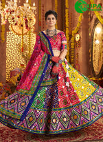 Load image into Gallery viewer, Angelic Multi Color Cotton Readymade Lehenga Choli with Jacquard, Patch Border and Print Work
