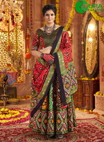 Load image into Gallery viewer, Angelic Multi Color Cotton Readymade Lehenga Choli with Jacquard, Patch Border and Print Work
