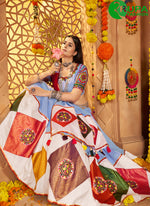 Load image into Gallery viewer, Adorable Blue Color Viscose Cotton New Designer Traditional Ready Made Lehenga Choli
