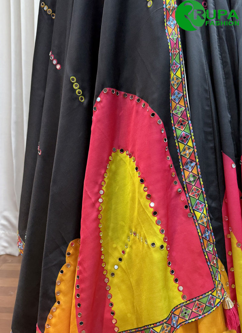 Divine Multi Color Silk Readymade Designer Traditional Lehenga Choli