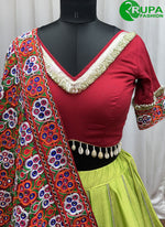 Load image into Gallery viewer, Wonderful Green Color Silk New Designer Ready Made Traditional Lehenga Choli
