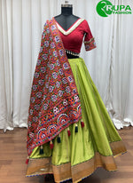 Load image into Gallery viewer, Wonderful Green Color Silk New Designer Ready Made Traditional Lehenga Choli
