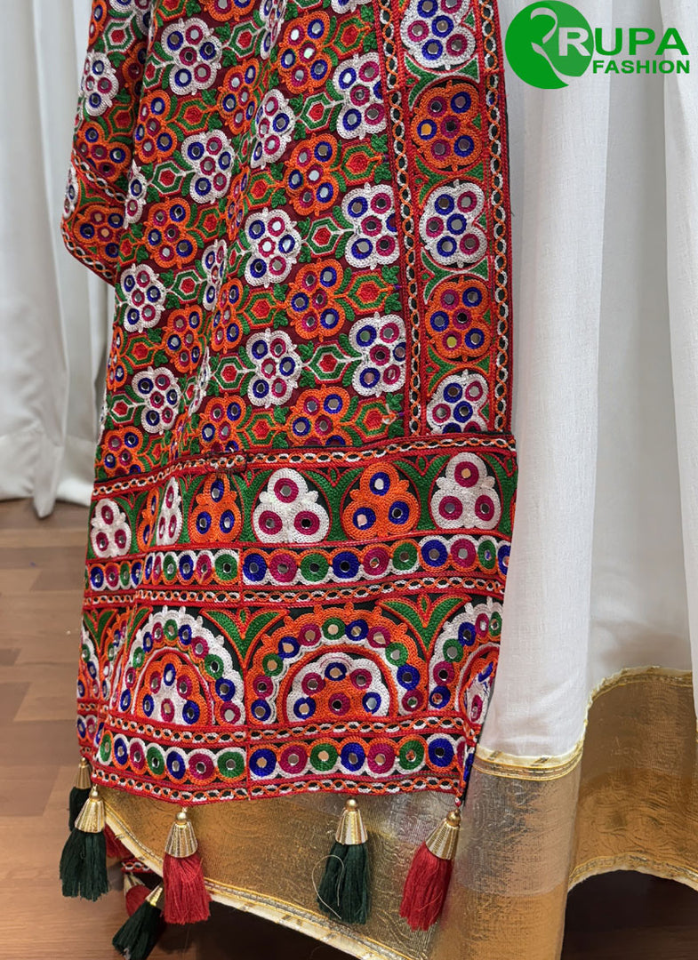 Divine White Color Silk New Designer Traditional Party Wear Lehenga Choli