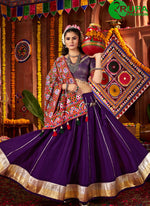 Load image into Gallery viewer, Adorable Purple Color Silk Weaving Work Readymade Lehenga Choli
