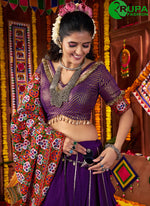 Load image into Gallery viewer, Adorable Purple Color Silk Weaving Work Readymade Lehenga Choli
