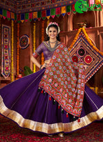 Load image into Gallery viewer, Adorable Purple Color Silk Weaving Work Readymade Lehenga Choli
