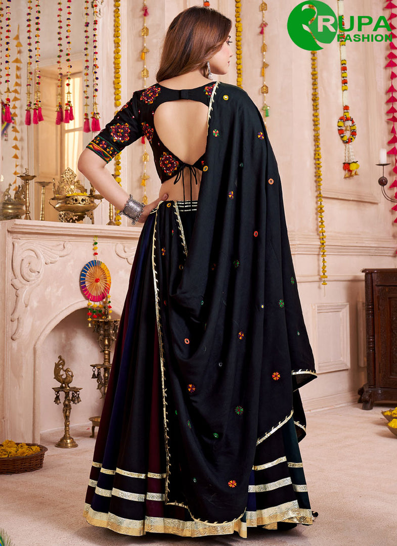 Multi Color Viscose Cotton Ready Made Traditional Lehenga Choli
