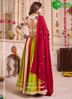 Load image into Gallery viewer, Multi Color Viscose Cotton Lace Work Readymade Traditional Lehenga Choli
