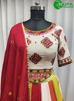 Load image into Gallery viewer, Multi Color Viscose Cotton Lace Work Readymade Traditional Lehenga Choli
