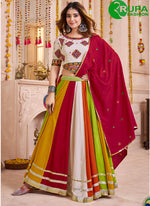 Load image into Gallery viewer, Multi Color Viscose Cotton Lace Work Readymade Traditional Lehenga Choli
