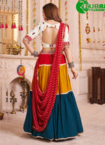 Load image into Gallery viewer, Multi Color Viscose Cotton Lace Work Readymade Traditional Lehenga Choli
