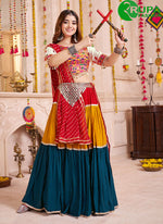 Load image into Gallery viewer, Multi Color Viscose Cotton Lace Work Readymade Traditional Lehenga Choli
