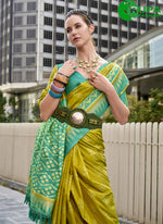 Load image into Gallery viewer, Attractive Multi Color Silk Weaving Work Contemporary Saree
