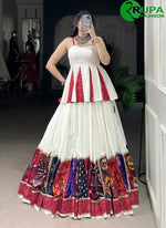 Load image into Gallery viewer, Speechless White With Multi Color Pure Rayon New Designer Ready Made Lehenga Choli

