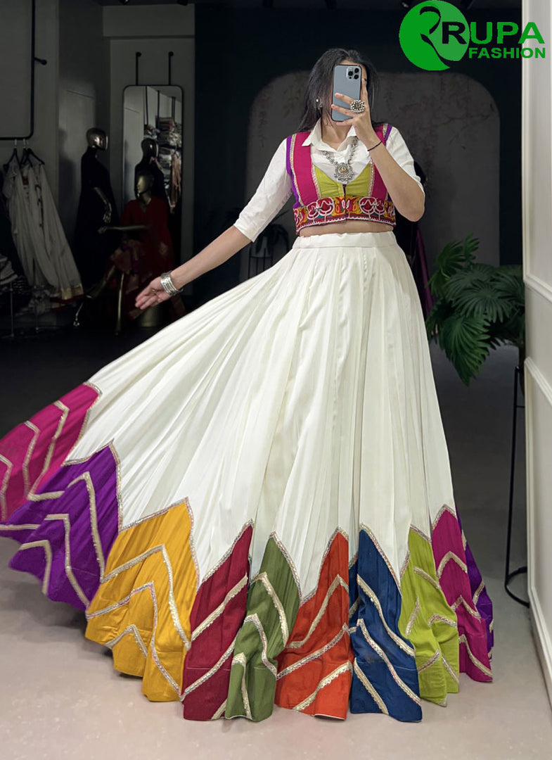 Multi Color Pure Rayon Designer Party Wear Ready Made Lehenga Choli