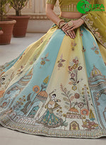 Load image into Gallery viewer, Eye Catchy Multi Color Silk With Hand Work Designer A Line Lehenga Choli