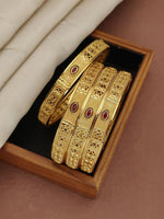 Load image into Gallery viewer, Beautiful Fancy High Gold Plating Patla Bengals Set 6 Pic Brass Micro Gold Plating For Daily Wear