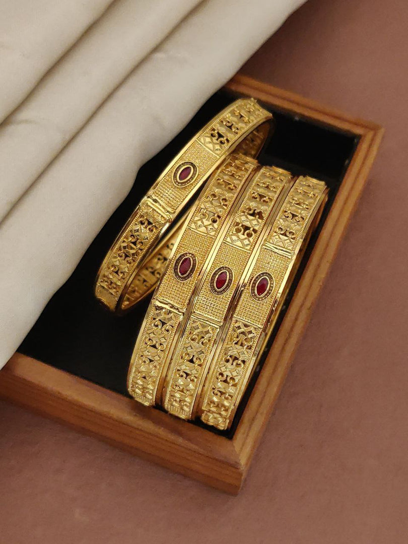 Beautiful Fancy High Gold Plating Patla Bengals Set 6 Pic Brass Micro Gold Plating For Daily Wear