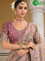 Load image into Gallery viewer, Multi Color Silk Classic Sari with Embroidered, Khatli and Print Work