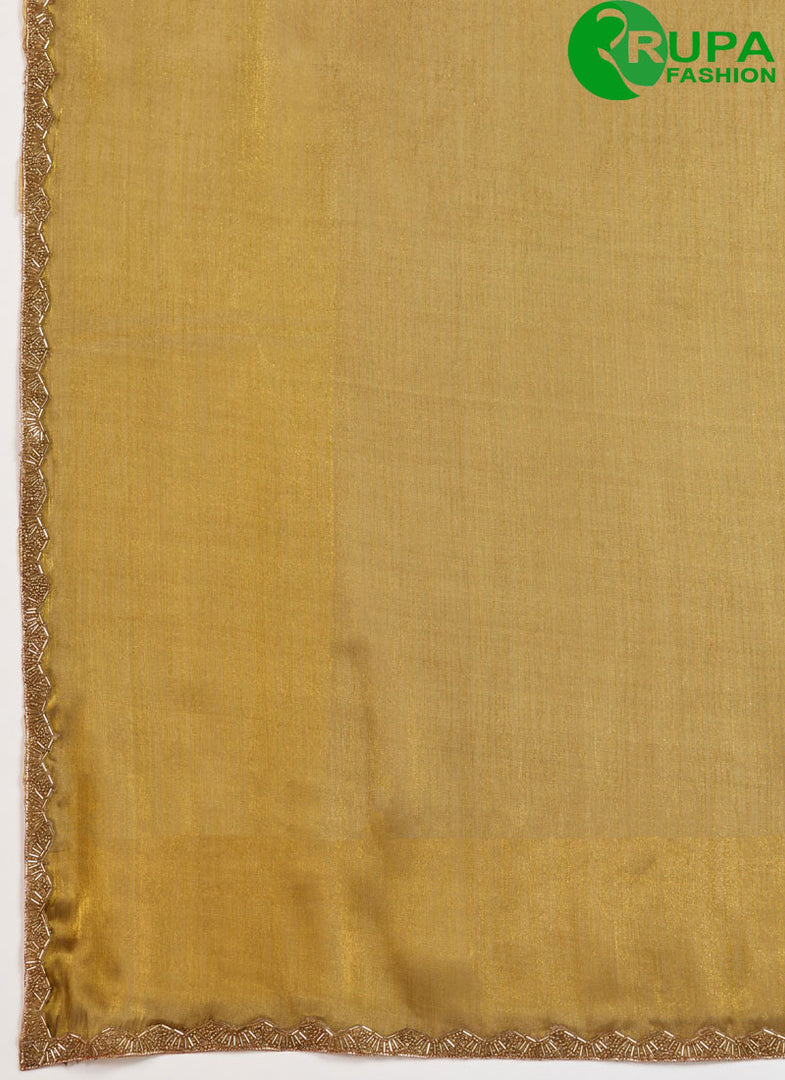 Awesome Mustard Color Burberry Classic Designer Party Wear Saree