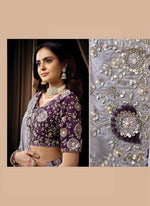 Load image into Gallery viewer, Adorable Lavender Color Silk New Designer Party Wear Saree