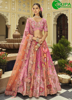 Load image into Gallery viewer, Lovely Pink Color Silk Designer Ready Made Lehenga Choli with Embroidered, Sequins and Zari Work