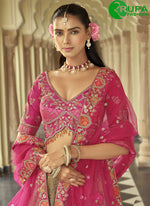 Load image into Gallery viewer, Beautiful Beige With Pink Color Embroidered, Sequins and Zari Work Silk Ready Made Lehenga Choli