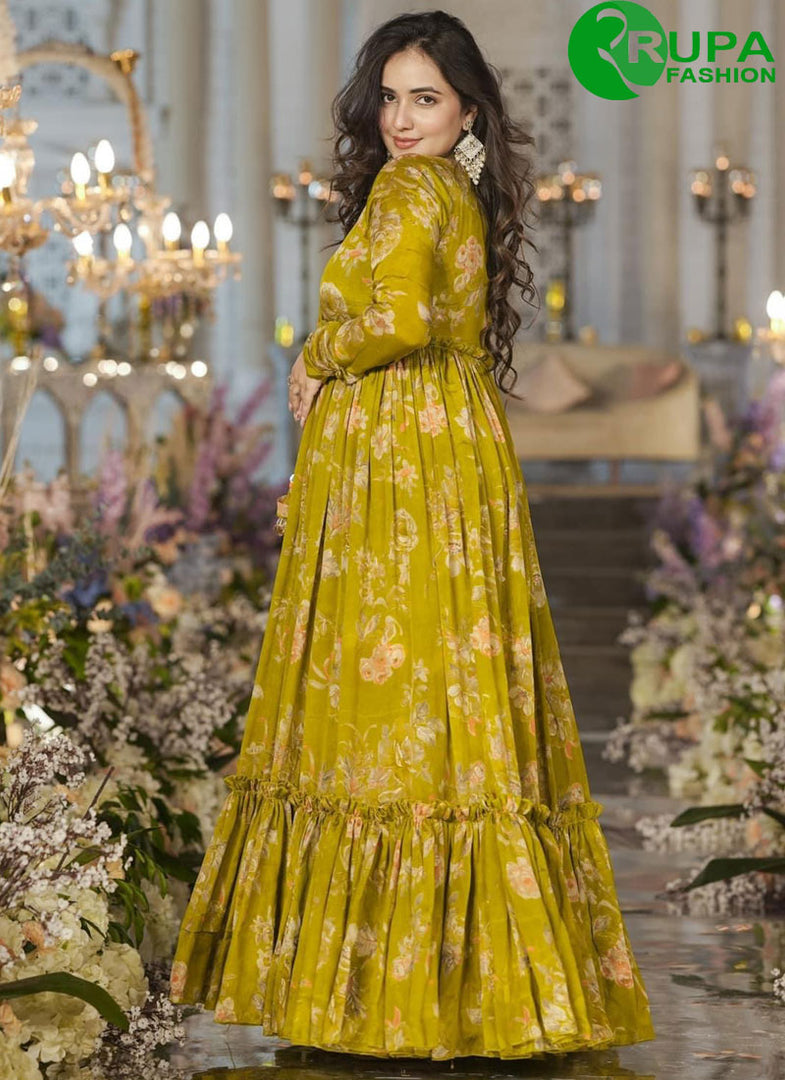 Eye Catchy Smith Green Ready Made Garara Suit With Shrug