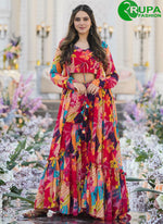Load image into Gallery viewer, Beautiful Multi Color And Digital Print Party Wear Garara Suit With Shrug
