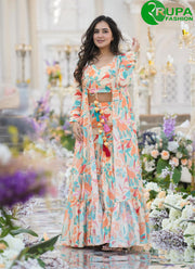 New Designer White Color Ready Made Garara Suit With Shrug