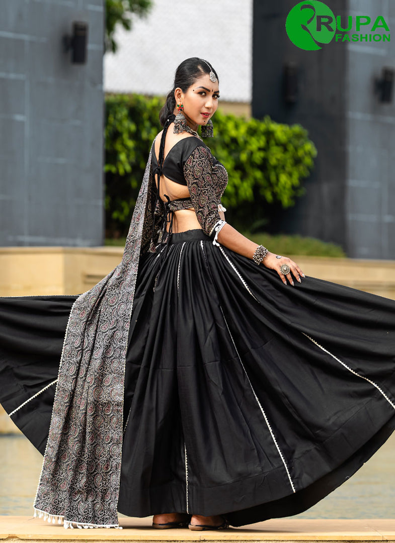 Divine Multi Color Pure Cotton Festival Wear Lehenga Choli